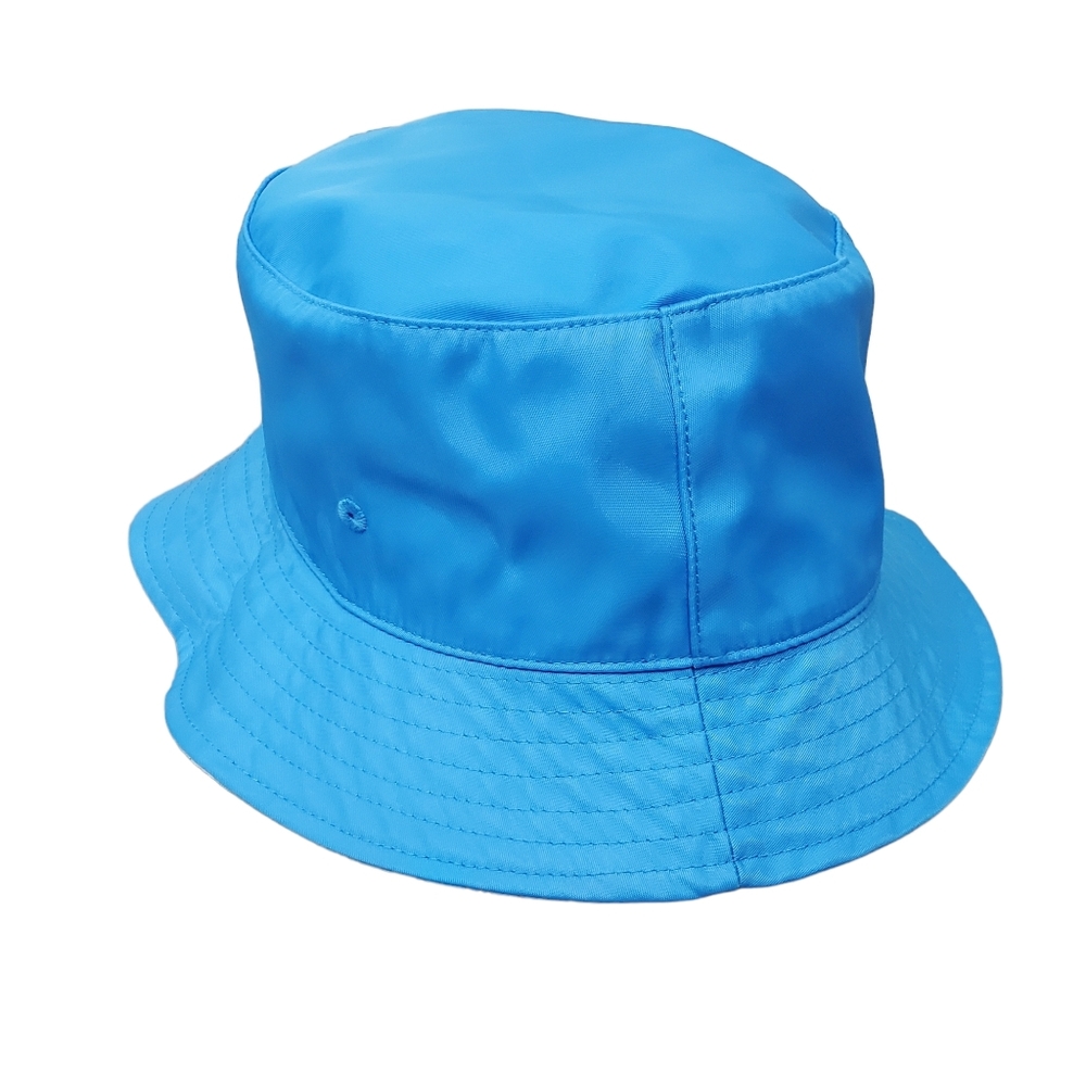 Steve Madden Sky Blue White Floral Print Reversible Bucket Hat Size OS - Picture 4 of 8